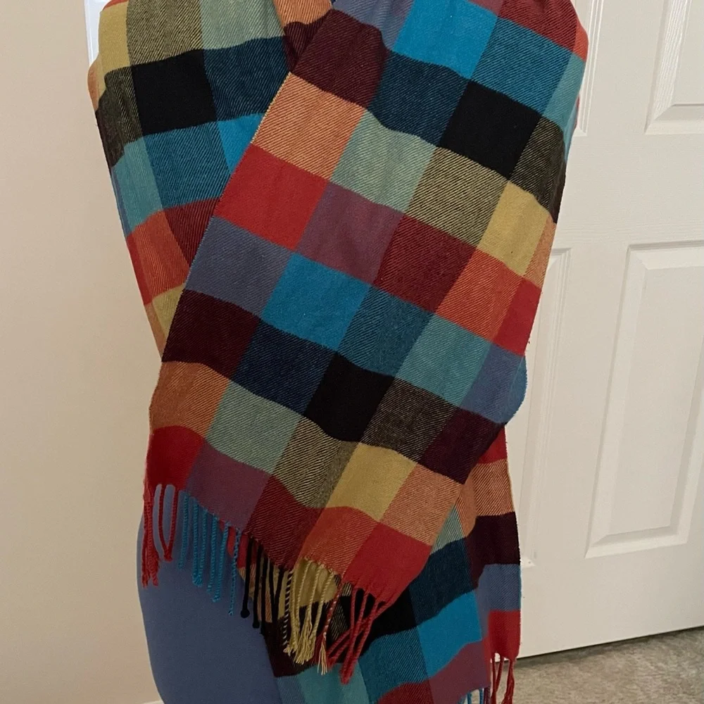 Colorful Checkered Scarf - Picture 2 of 4